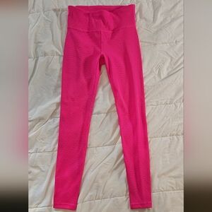 GapFit Ribbed Hot Pink Leggings size Small